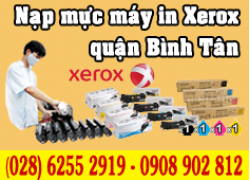 Nạp mực máy in Xerox quận Bình Tân